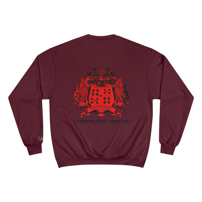 Champion Sweatshirt - 'No One Remembers the Outsider' Statement Crewneck - Stylish, Comfortable, Perfect for Friends and Family Gatherings