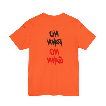 Graphic Motivational Unisex Tee - "No Pain No Gain"