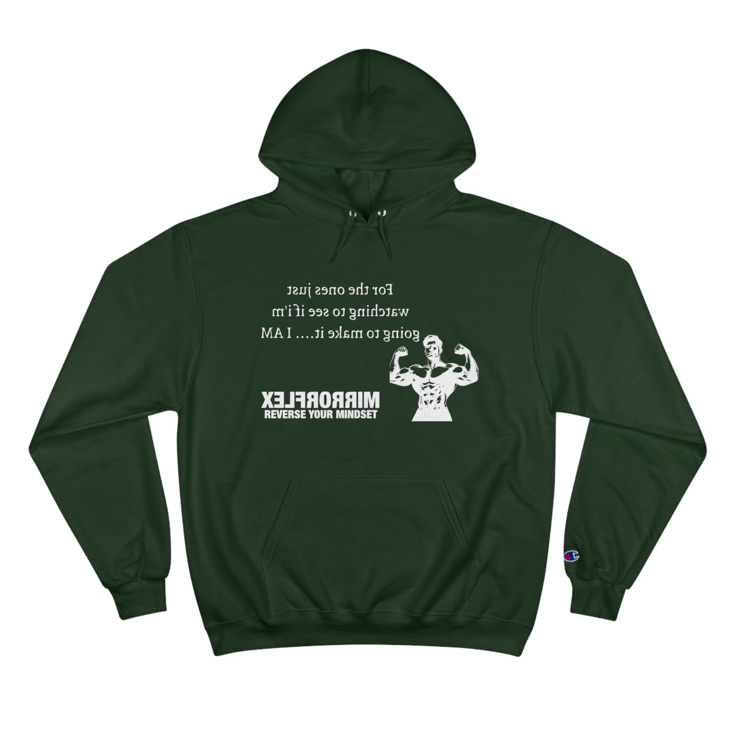 Motivational Champion Hoodie - Reverse Your Mindset, Fitness Inspiration, Gym Wear
