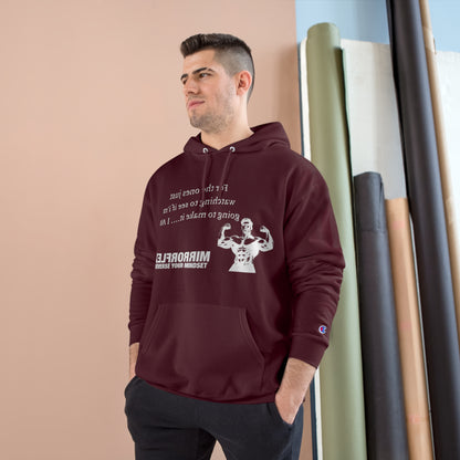 Motivational Champion Hoodie - Reverse Your Mindset, Fitness Inspiration, Gym Wear