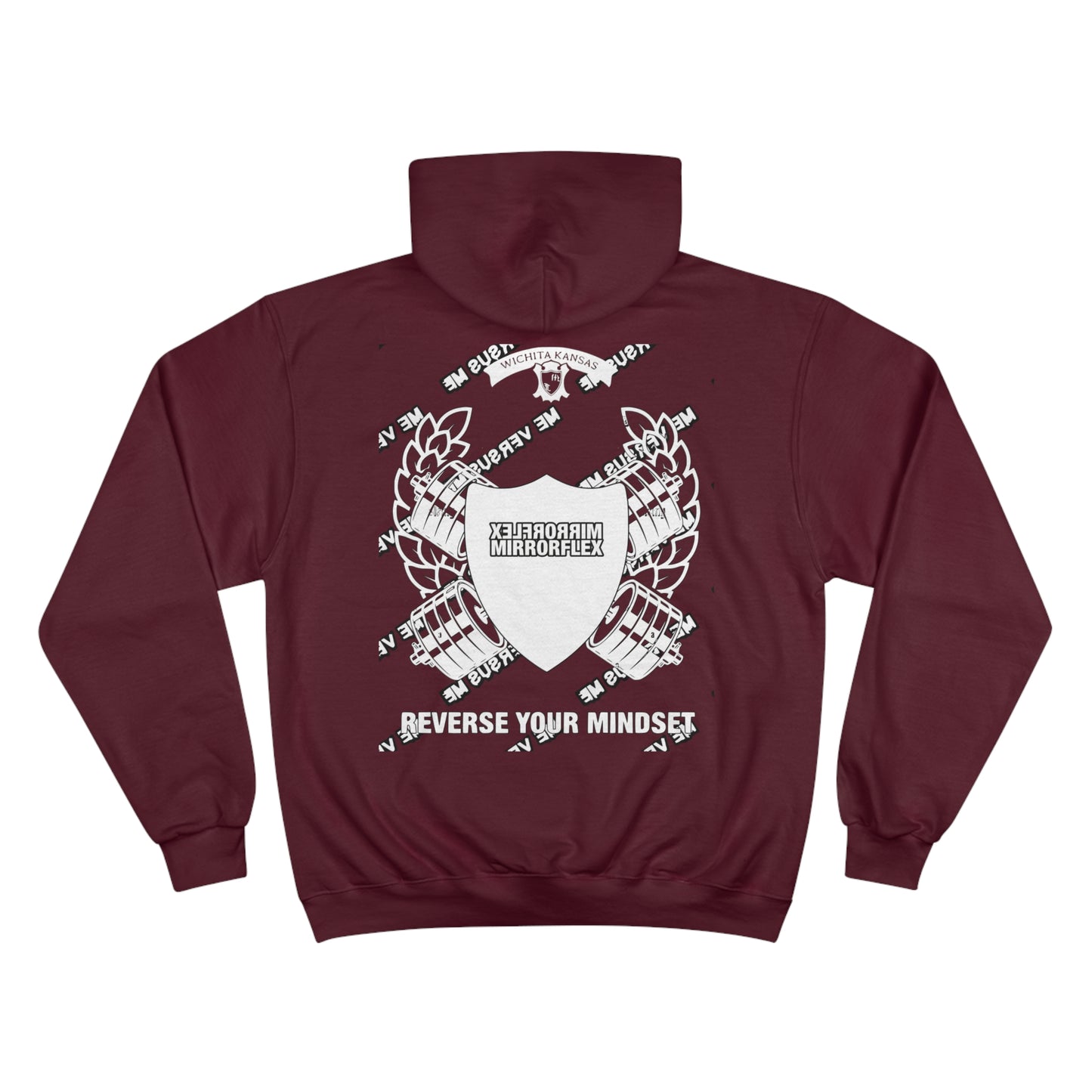Motivational Champion Hoodie - Reverse Your Mindset, Fitness Inspiration, Gym Wear