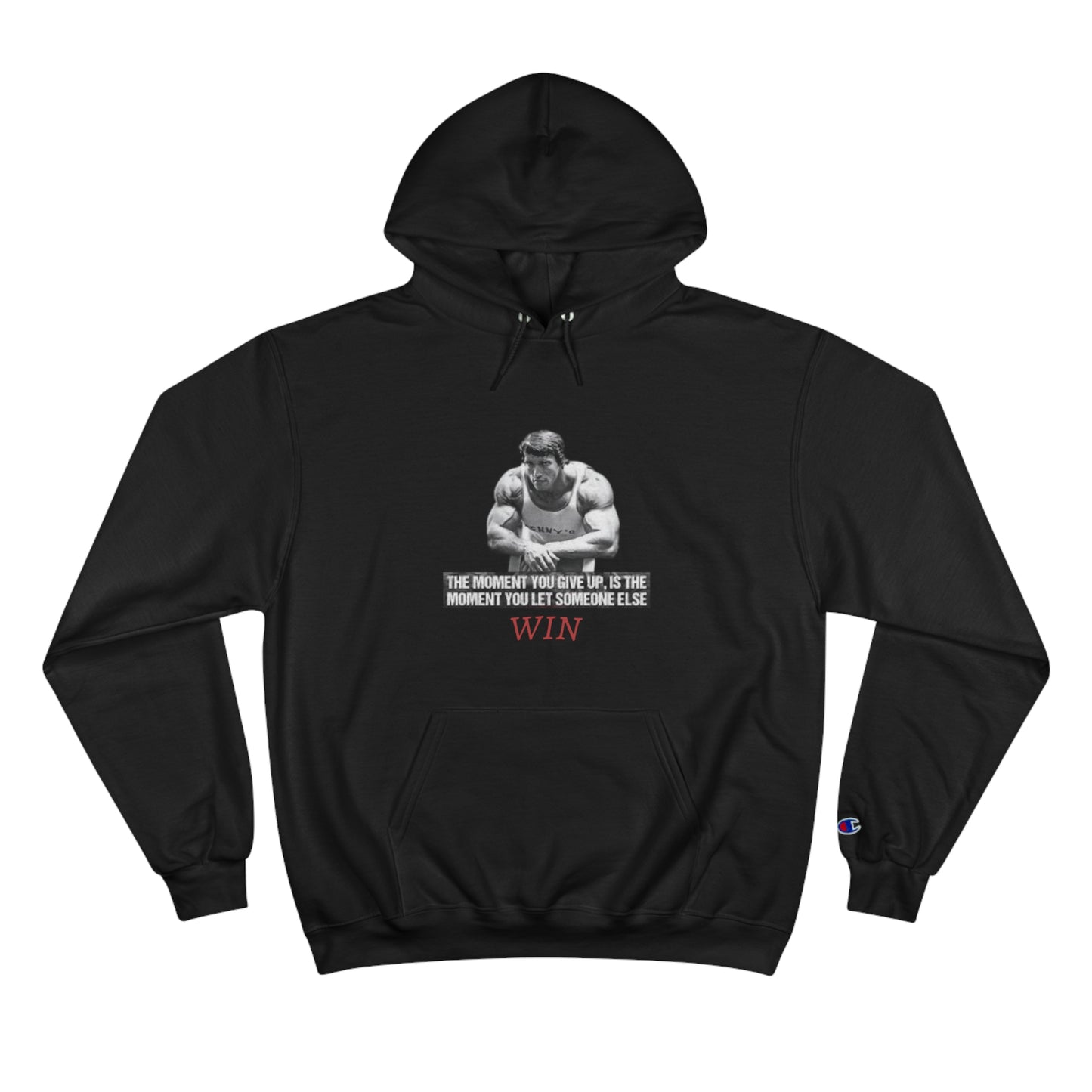 Motivational Champion Hoodie - 'WIN' Quote | Fitness Apparel
