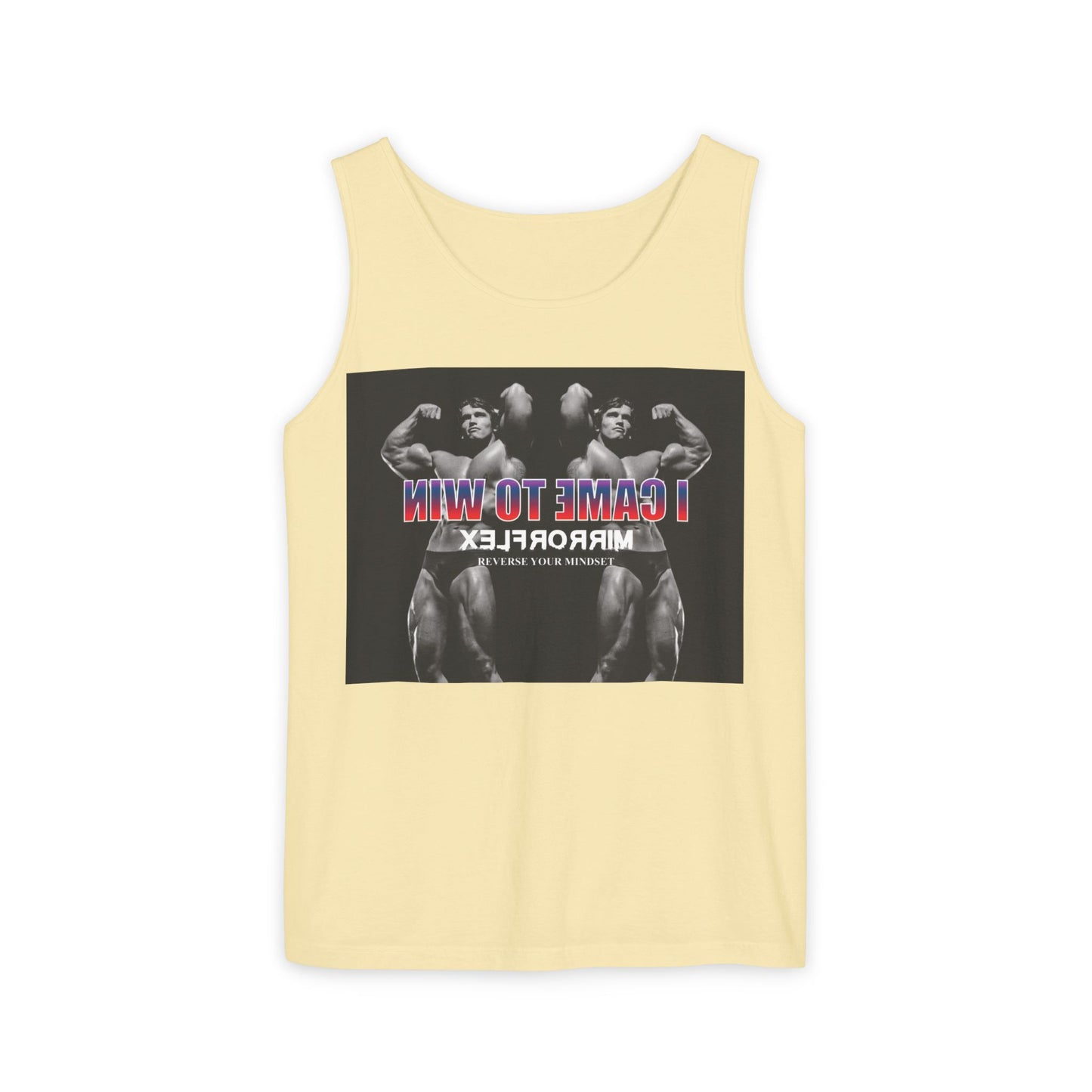 Unisex Garment-Dyed Tank Top - 'I Came to Win' Motivational Gym Wear