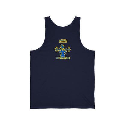 Motivational Unisex Jersey Tank - "Opportunities Don't Happen, Create Them!" & "Mirrorflex: Me Versus Me"